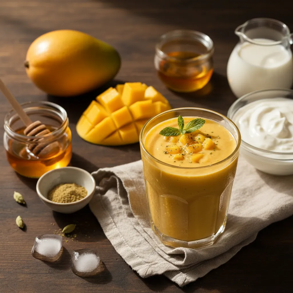 Mango Lassi (Yogurt Smoothie) — 104mg sodium per serving