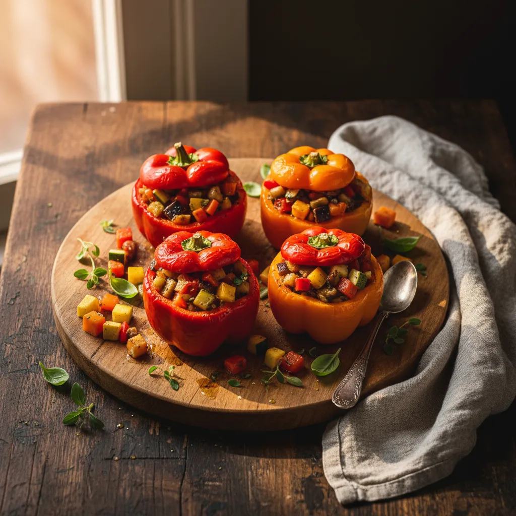 Ratatouille Stuffed Peppers — 74mg sodium per serving